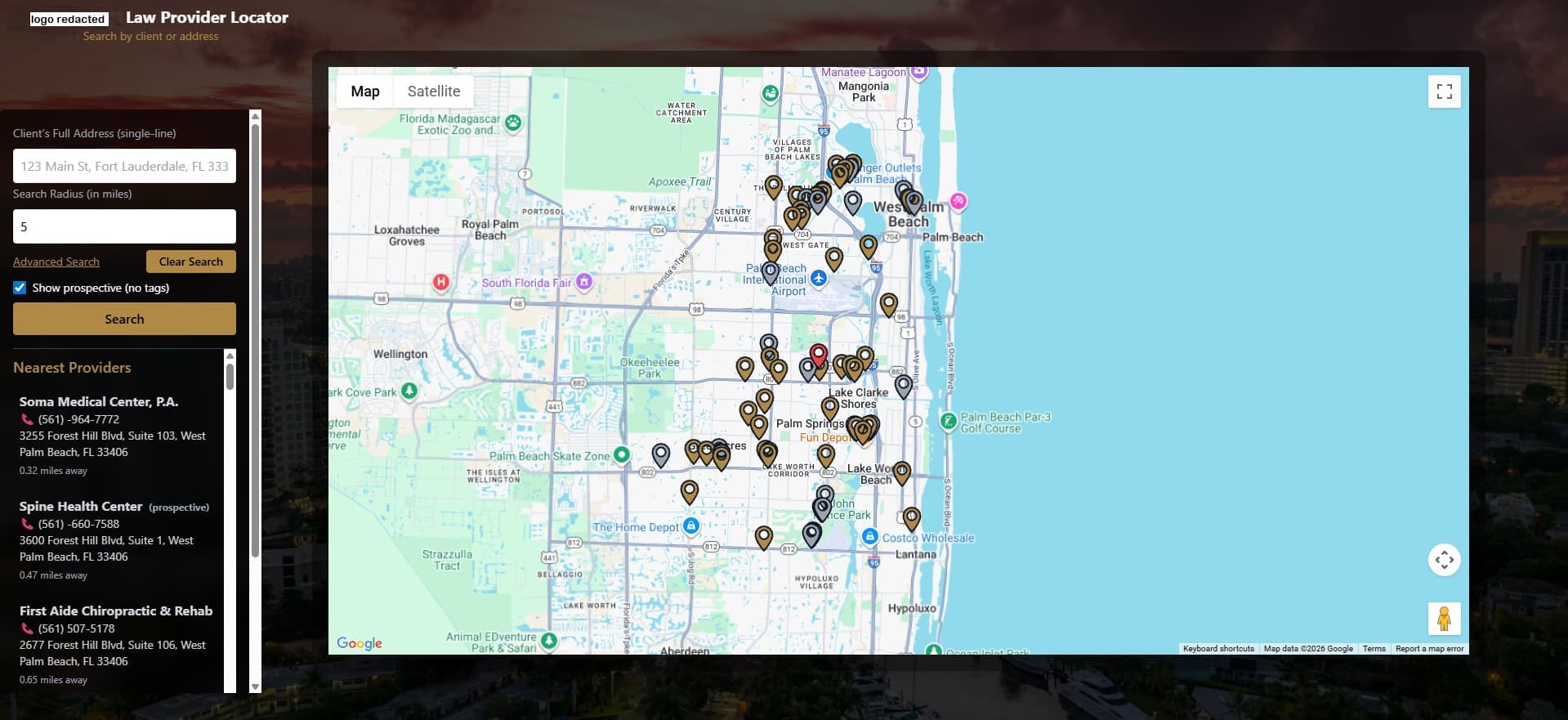Legal Services Mapping Platform